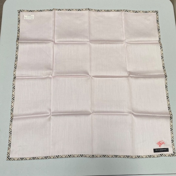Burberry NWT Pink Tartan Scarf Handkerchief - Picture 4 of 9